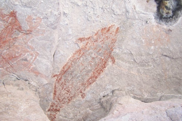 Pinturas rupestternera en El Vallecito 